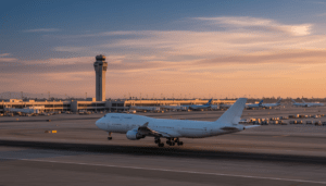 Widebody aircraft landing at Los Angeles International Airport after Delta Flight DL275 diversion